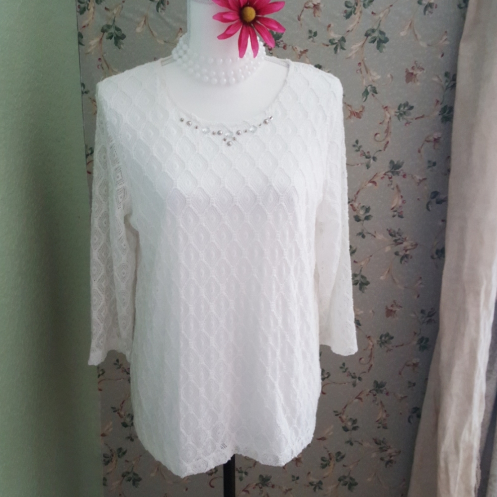 2 for $20 White dressy blouse